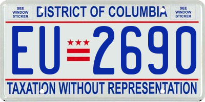 DC license plate EU2690