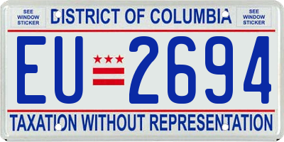 DC license plate EU2694
