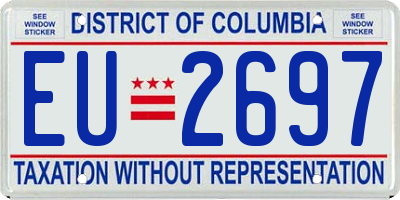 DC license plate EU2697