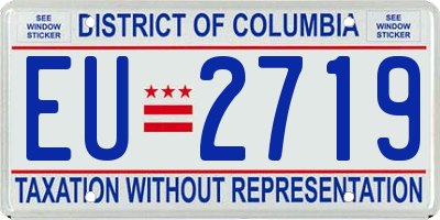 DC license plate EU2719