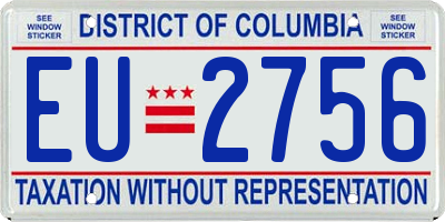 DC license plate EU2756