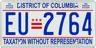 DC license plate EU2764