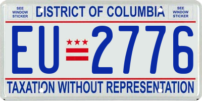 DC license plate EU2776