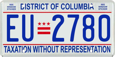 DC license plate EU2780