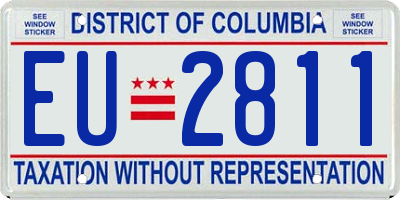 DC license plate EU2811