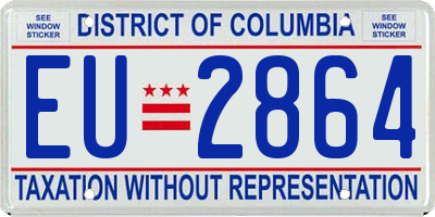 DC license plate EU2864