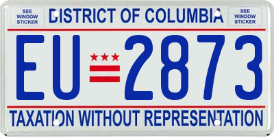 DC license plate EU2873