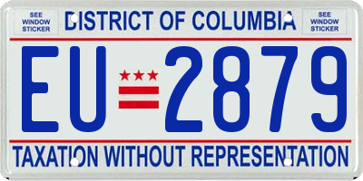 DC license plate EU2879