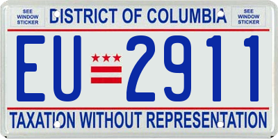 DC license plate EU2911