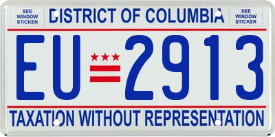 DC license plate EU2913