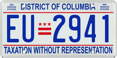 DC license plate EU2941