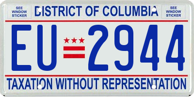 DC license plate EU2944
