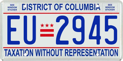 DC license plate EU2945