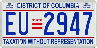 DC license plate EU2947