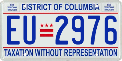 DC license plate EU2976