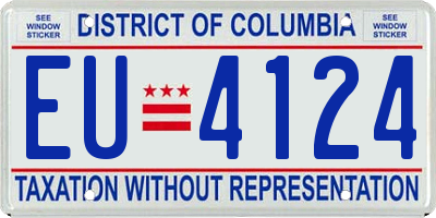 DC license plate EU4124