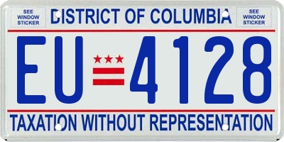 DC license plate EU4128