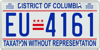 DC license plate EU4161