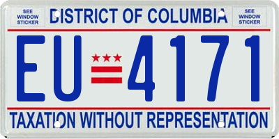 DC license plate EU4171