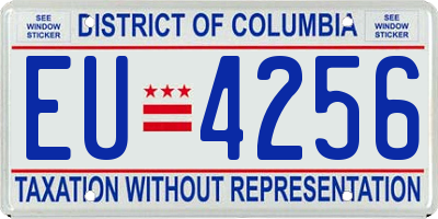 DC license plate EU4256