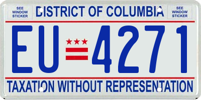 DC license plate EU4271