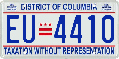 DC license plate EU4410