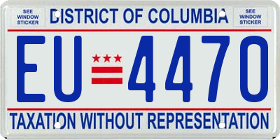 DC license plate EU4470