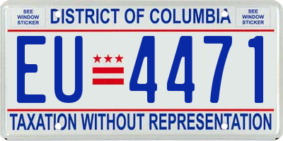 DC license plate EU4471