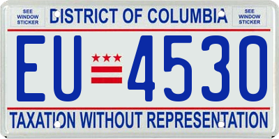 DC license plate EU4530