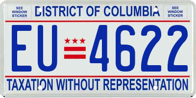 DC license plate EU4622