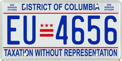 DC license plate EU4656
