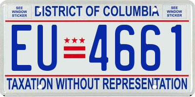 DC license plate EU4661