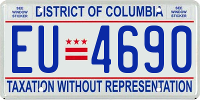 DC license plate EU4690