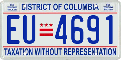 DC license plate EU4691