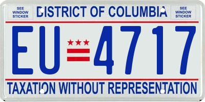 DC license plate EU4717