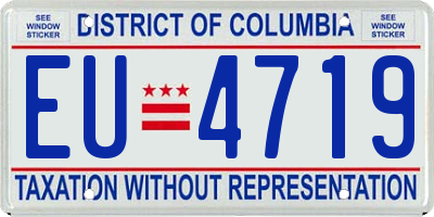 DC license plate EU4719