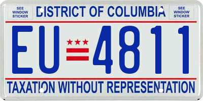 DC license plate EU4811