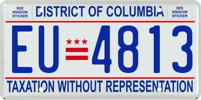 DC license plate EU4813