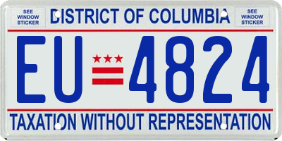 DC license plate EU4824