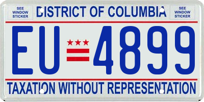 DC license plate EU4899