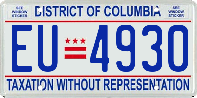 DC license plate EU4930