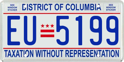 DC license plate EU5199