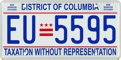 DC license plate EU5595