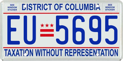 DC license plate EU5695