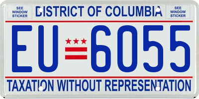 DC license plate EU6055