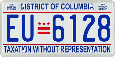 DC license plate EU6128