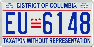 DC license plate EU6148