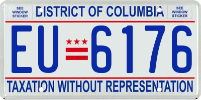 DC license plate EU6176