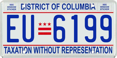 DC license plate EU6199
