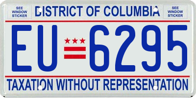 DC license plate EU6295